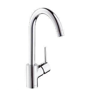 Hansgrohe 14870000 TALIS S Смеситель для кухни, аэратор QuickClean, гибкая подводка под цангу, поворотный излив 360 градусов (уценен)